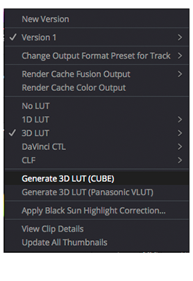 Custom 3D LUT Import